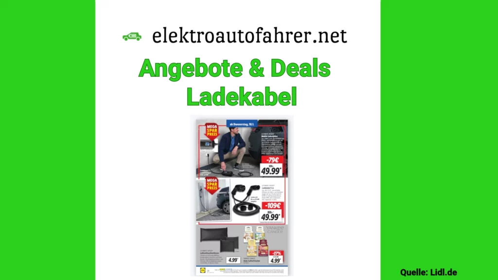 Angebot - günstiges Ladekabel für dein Elektroauto bei Lidl ab 18.01.2024 kaufen