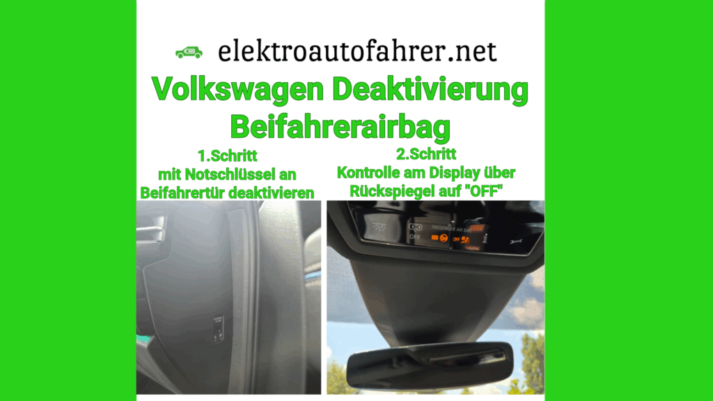 Beifahrer Airbag im VW ID.7 deaktivieren? Hier findest Du eine einfache Schritt-für-Schritt-Anleitung für maximale Sicherheit.