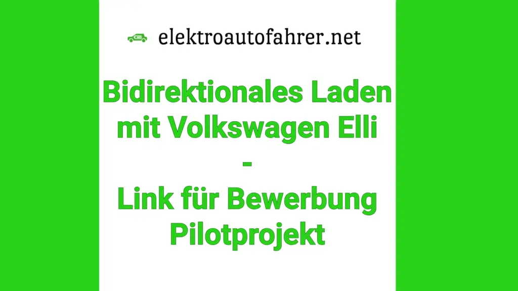 Bidirektionales Laden mit VW Elli: E-Auto wird zum Heimspeicher.