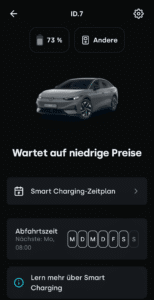 Smart Charging Smart Charging Tibber App wartet auf niedrige Strompreise
